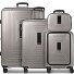  Essentials14 Juego de maletas de 4 ruedas Beautycase 4pcs con compartimento para portátil plegable expansible Modelo coffee grey metallic