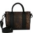  Glam Newburgh Bolso miniatura Piel 18.5 cm Modelo croco bronze - black