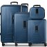  Juego de maletas Essentials 14 de 4 ruedas + neceser 4 pzs. con pliegue extensible Modelo dark blue metallic