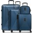  Juego de maletas Essentials 14 de 4 ruedas + neceser 4 pzs. con pliegue extensible Modelo dark blue metallic