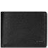  Cartera de piel Essentials QF RFID de 12 cm desplegable con compartimento de cremallera Modelo all black