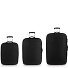  Orbit 2 ruedas Juego de maletas 3 piezas con pliegue de expansión Modelo Black