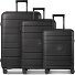  Essentials 11 4 ruedas Set de maletas 3 piezas Con fuelle expandible Modelo black