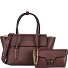  Double Beat Bolsa de hombro Piel natural 31 cm Modelo berry