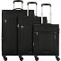  Rampup 4 ruedas Juego de maletas 3 piezas Modelo black