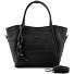  Layer Bolsa de compras Piel 26 cm Modelo black