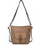  Urban Poets Baily Bolsa de hombro Piel natural 35 cm Modelo spicy ginger
