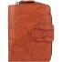  Billetera básica de cuero RFID 9 cm Modelo cognac