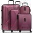  Juego de maletas Essentials 14 de 4 ruedas + neceser 4 pzs. con pliegue extensible Modelo aubergine metallic