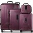  Juego de maletas Essentials 14 de 4 ruedas + neceser 4 pzs. con pliegue extensible Modelo aubergine metallic