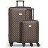  Palermo 4 ruedas Set de maletas 2 piezas Modelo dark brown 1
