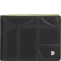  Up! Cartera Protección RFID Piel 11 cm Modelo black-bright yellow