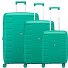  Skyline 2.0 4 ruedas Juego de maletas 3 piezas con pliegue de expansión Modelo menta