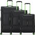 Norway 4 ruedas Set de maletas 3 piezas Con fuelle expandible Modelo nero