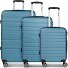  Seattle 4 ruedas Juego de maletas 3 piezas Modelo nordic-blue