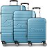  Seattle 4 ruedas Set de maletas 3 piezas Modelo nordic-blue