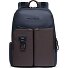  Mochila Harper Piel RFID Compartimento para portátil de 40 cm Modelo blue-dark brown