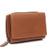  Zelan Cartera Bloqueo RFID Piel natural 12 cm Modelo cognac