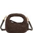  Greta Micro weave Bolso Piel 20 cm Modelo dark brown