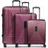  Essentials 14 4 ruedas Juego de maletas 3 piezas con pliegue de expansión Modelo aubergine metallic