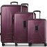  Essentials 14 4 ruedas Set de maletas 3 piezas Con fuelle expandible Modelo aubergine metallic