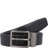  Cinturón reversible de negocios de cuero Modelo black | 110 cm