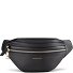  Riñonera de piel Bolonia con doble cremallera Crossbody de piel 25 cm Modelo black