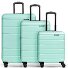  Juego de maletas Munich 4.0 de 4 ruedas, 3 piezas con plegado extensible Modelo mint shiny
