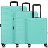 Sunset Hills 4 ruedas Juego de maletas 3 piezas Modelo mint green