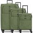  Essentials 12 THREE SET 4 ruedas Set de maletas 3 piezas Con fuelle expandible Modelo olive