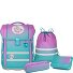  Perfecto Juego de mochilas escolares 5 piezas Modelo Gradient Blueberry