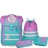  Perfecto Juego de mochilas escolares 5 piezas Modelo Gradient Blueberry