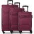  Edition 04 4 ruedas Set de maletas 3 piezas Con asa expansible Modelo burgundy