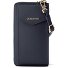  Bologna Cartera de piel con cremallera Funda para teléfono móvil Piel 19 cm Modelo navy-2