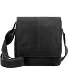  Wax Pull Up Bolsa de hombro Piel 22 cm Modelo black