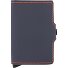  Twinwallet Funda mate para tarjetas de crédito RFID Piel 6,5 cm Modelo night blue - orange
