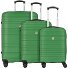  Paradise 4 ruedas Juego de maletas 3 piezas Modelo olivegrün