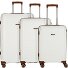  Graz 4 ruedas Juego de maletas 3 piezas Modelo weiss-braun
