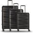  Essentials 10 3-SET 4 ruedas Set de maletas 3 piezas Modelo black-metallic 2