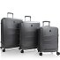  EZ Fashion 4 ruedas Juego de maletas 3 piezas con pliegue de expansión Modelo charcoal
