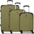  Amplar Evo 4 ruedas Juego de maletas 3 piezas con pliegue de expansión Modelo olive