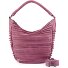  Bolso de hombro de piel de animal S acanalado 33 cm Modelo juicy berry