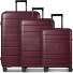  Essentials 11 4 ruedas Set de maletas 3 piezas Con fuelle expandible Modelo burgundy