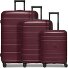  Essentials 11 4 ruedas Juego de maletas 3 piezas con pliegue de expansión Modelo burgundy