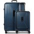  Juego de maletas Essentials 14 de 4 ruedas Compartimento para portátil de 2 piezas con pliegue extensible Modelo dark blue metallic