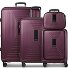  Essentials14 Juego de maletas de 4 ruedas Beautycase 4pcs con compartimento para portátil plegable expansible Modelo aubergine metallic