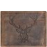  Billetera Vintage Deer de cuero 12 cm Modelo braun