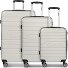  Seattle 4 ruedas Juego de maletas 3 piezas Modelo stone-grey