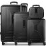  Juego de maletas Essentials 14 de 4 ruedas + neceser 4 pzs. con pliegue extensible Modelo black metallic