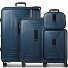  Essentials14 Juego de maletas de 4 ruedas Beautycase 4pcs con compartimento para portátil plegable expansible Modelo dark blue metallic